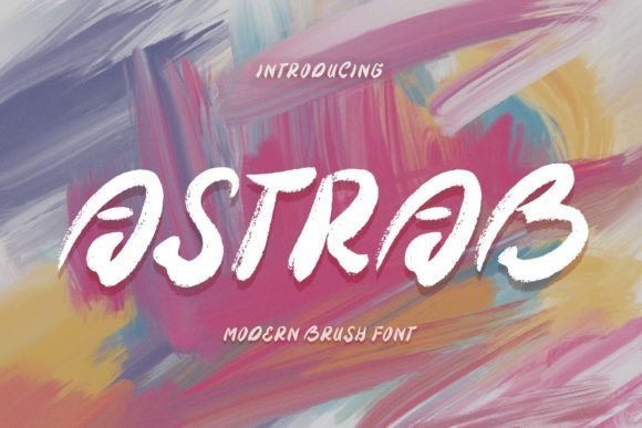 Astrab: A Modern Brush Font for Digital Branding