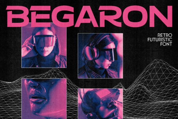 Begaron: A Futuristic Display Font for Creative Makers
