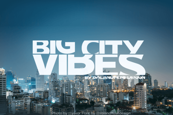 Big City Vibes: A Dynamic Display Font for Makers