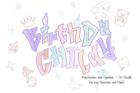 Birthday Child: A Handwritten Font for Authentic Branding