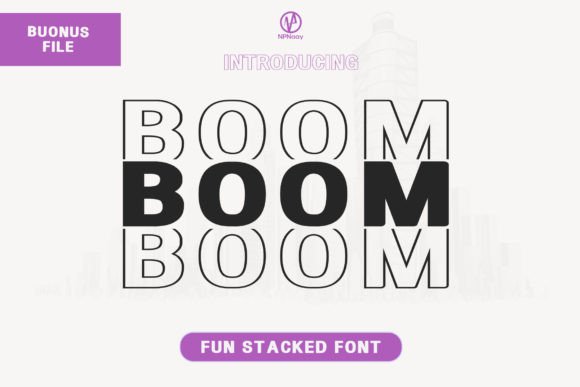 Boom Font: A Friendly Display Typeface for Business Branding