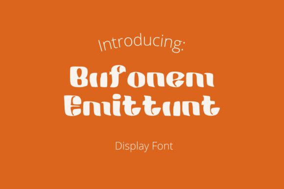 Bufonem Emittunt: A Bold Display Font for Dramatic Headlines