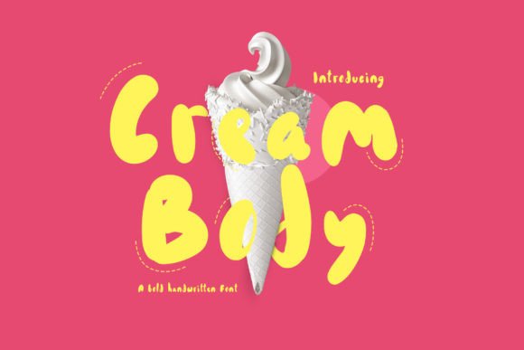 Cream Body: The Perfect Display Font for Crafters and Shop Owners