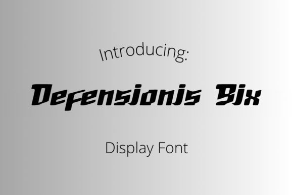 Defensionis Six: A Typeface for Impactful Editorial Design