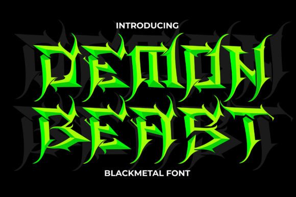 Demon Beast: A Menacing Font for Editorial Atmosphere