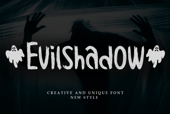 Evilshadow: A Bold Handwritten Display Font for Fun Campaign Graphics