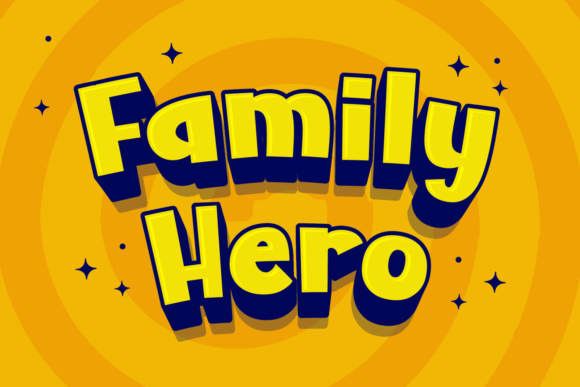 Family Hero Font for Modern Web Design