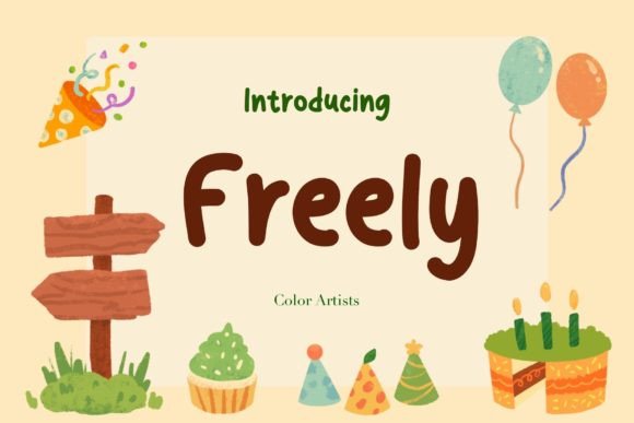 Freely Font for Crafters and Handmade Product Makers