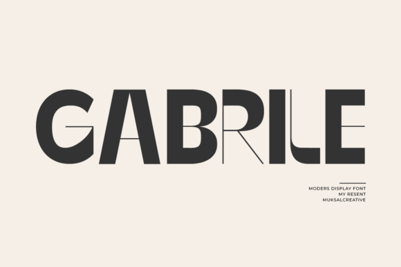 Gabrile: A Modern Display Font for Scroll-Stopping Brand Content