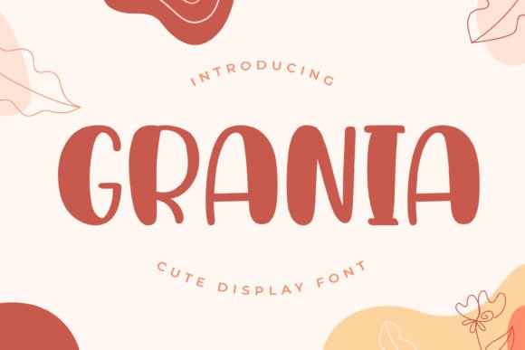 Grania Font: A Playful Display Typeface for Creative Products