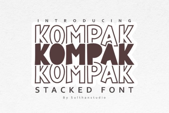Kompak: The Playful Display Font for Bold Branding