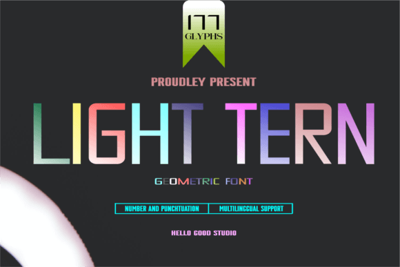 Light Tern: A Modern Geometric Font for Web Design