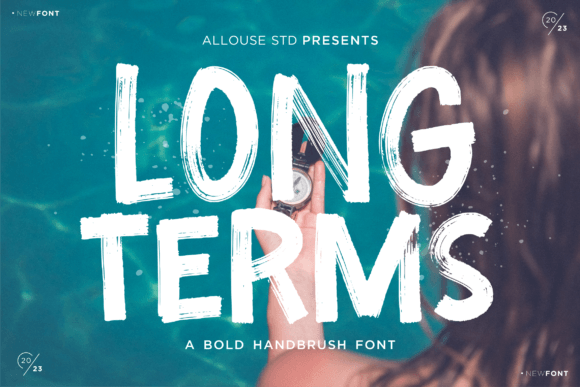 Longterms Font: A Bold Display Typeface for Creative Products