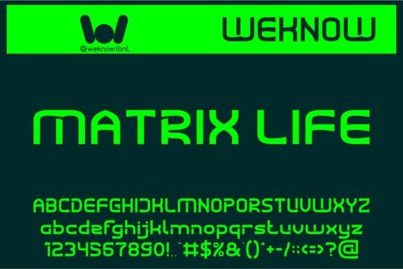 Matrix Life Display Font for Bold Creative Projects