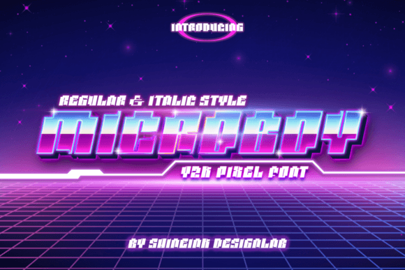 Microboy: A Display Font for Editorial Mood and Gaming Identity