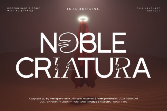 Noble Criatura: A Whimsical Display Font for Your Business Branding