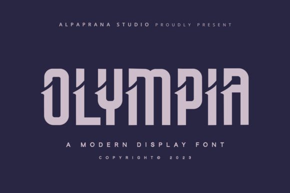 Olympia: A Modern Display Font for Editorial Excellence