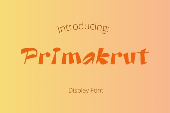 Primabrut: A Sharp Display Font for Modern Branding