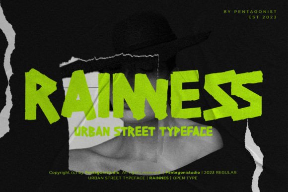 Rainness Font: An Urban Display Typeface for Campaign Impact