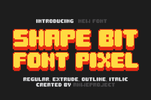 Shape Bit Font: Crafting Brand Stories with Pixel-Perfect Design