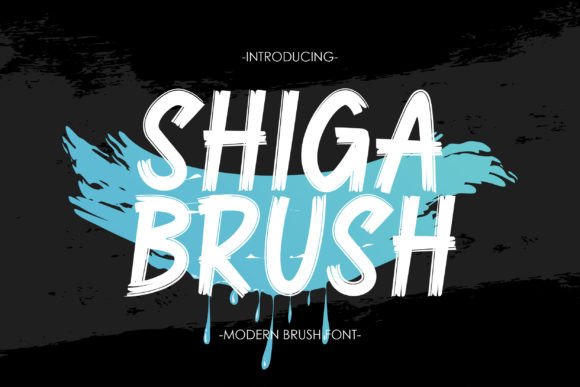 Shiga Brush Font: A Bold Display Typeface for Creative Brands