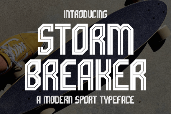Storm Breaker: A Bold Display Font for Modern Campaigns