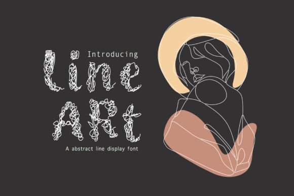 Using the Line Art Display Font in Modern Branding