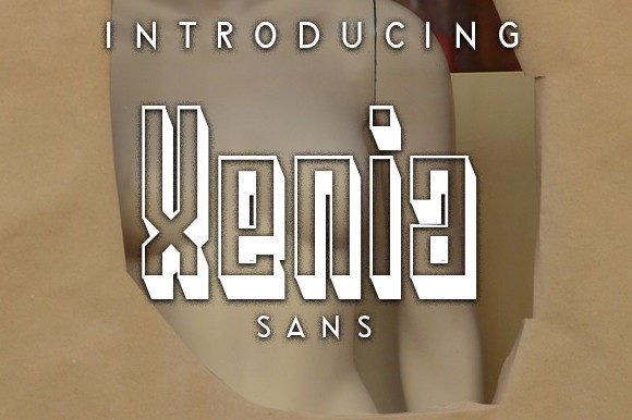 Xenia: A Playful Blocky Font for Crafters and Makers